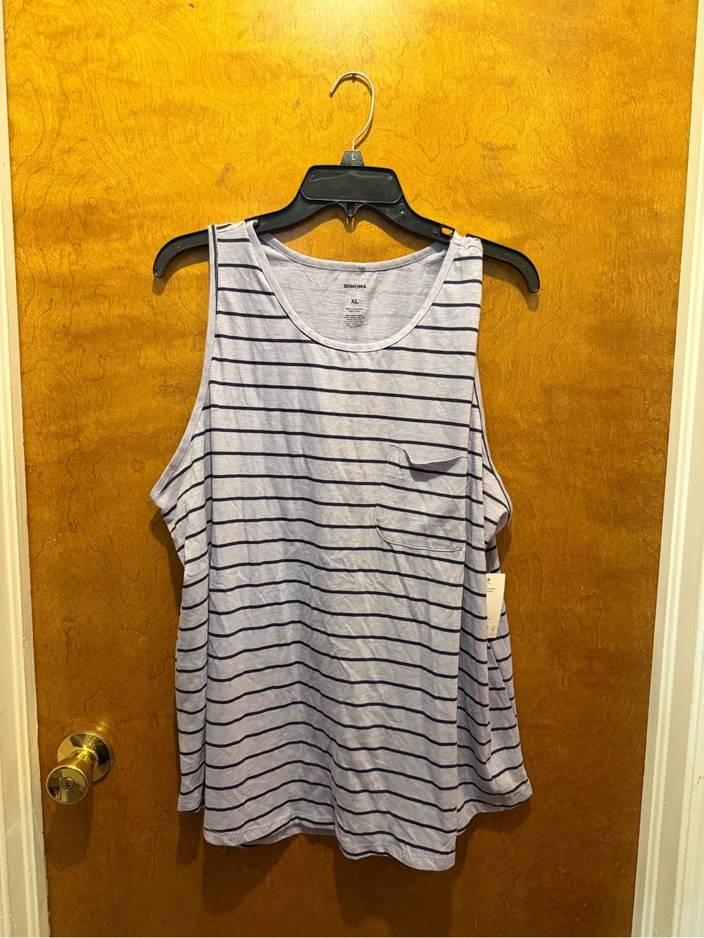 Sonoma purple striped sleeveless top new women’s tank top size XL